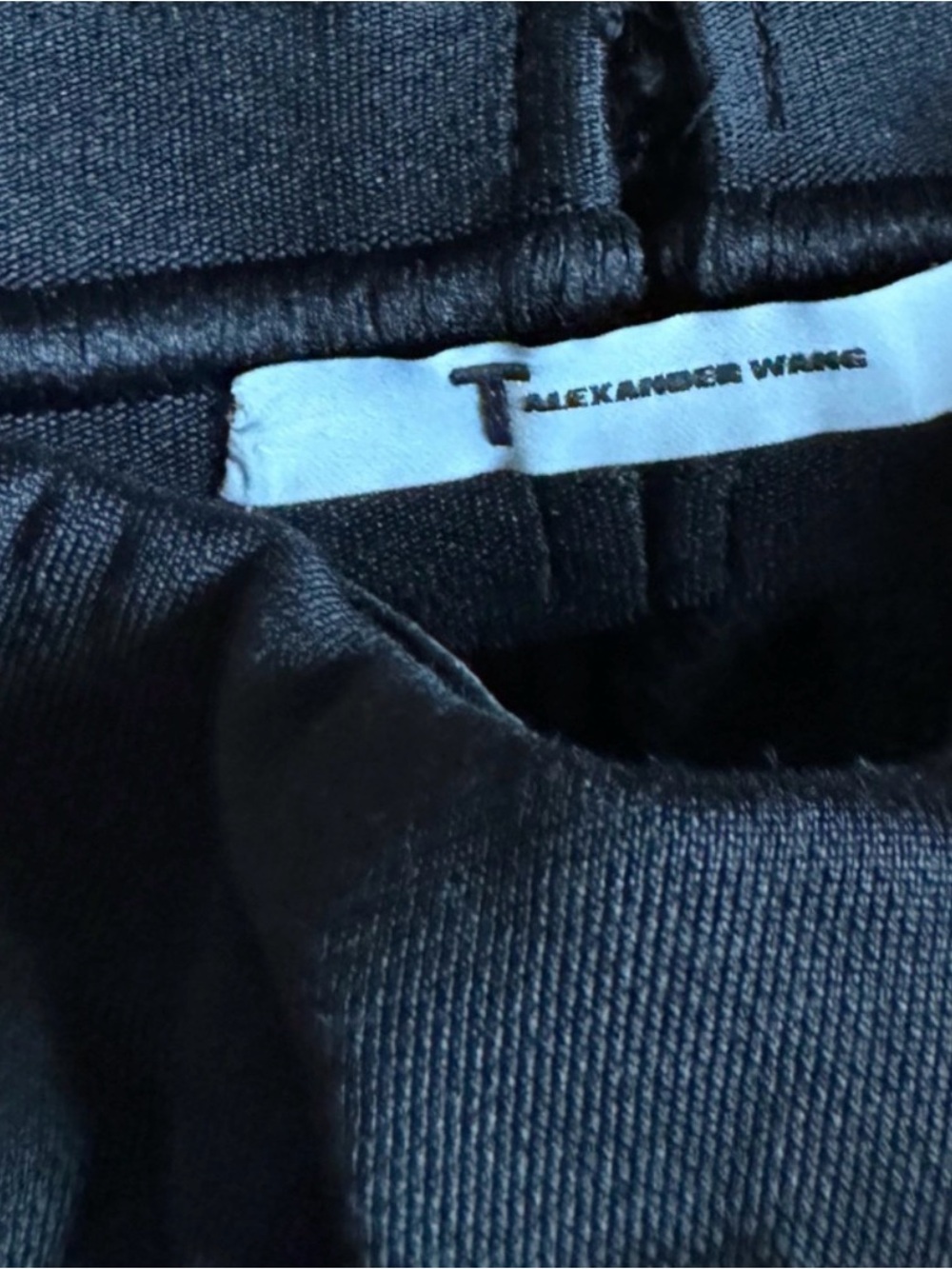 Alexander Wang Black Logo-Striped Trousers - Picture 3 of 5
